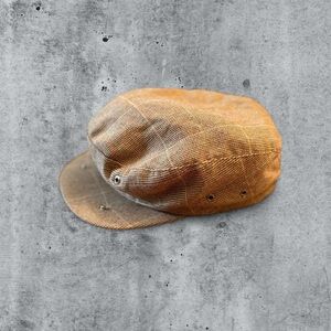 Vintage Quaker Marine Supply Touring Cap Large Wool Silk Linen Newsboy Made USA